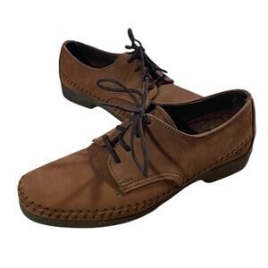 Dexter Vintage Womens Moc Derby Shoes 5M Brown Leather Low Top Lace Up Oxfords